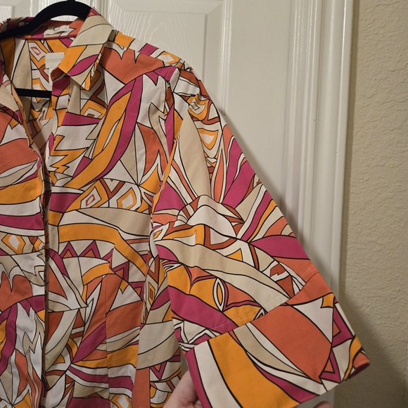 Chico's Multicolor Abstract Blouse - Picture 4 of 9